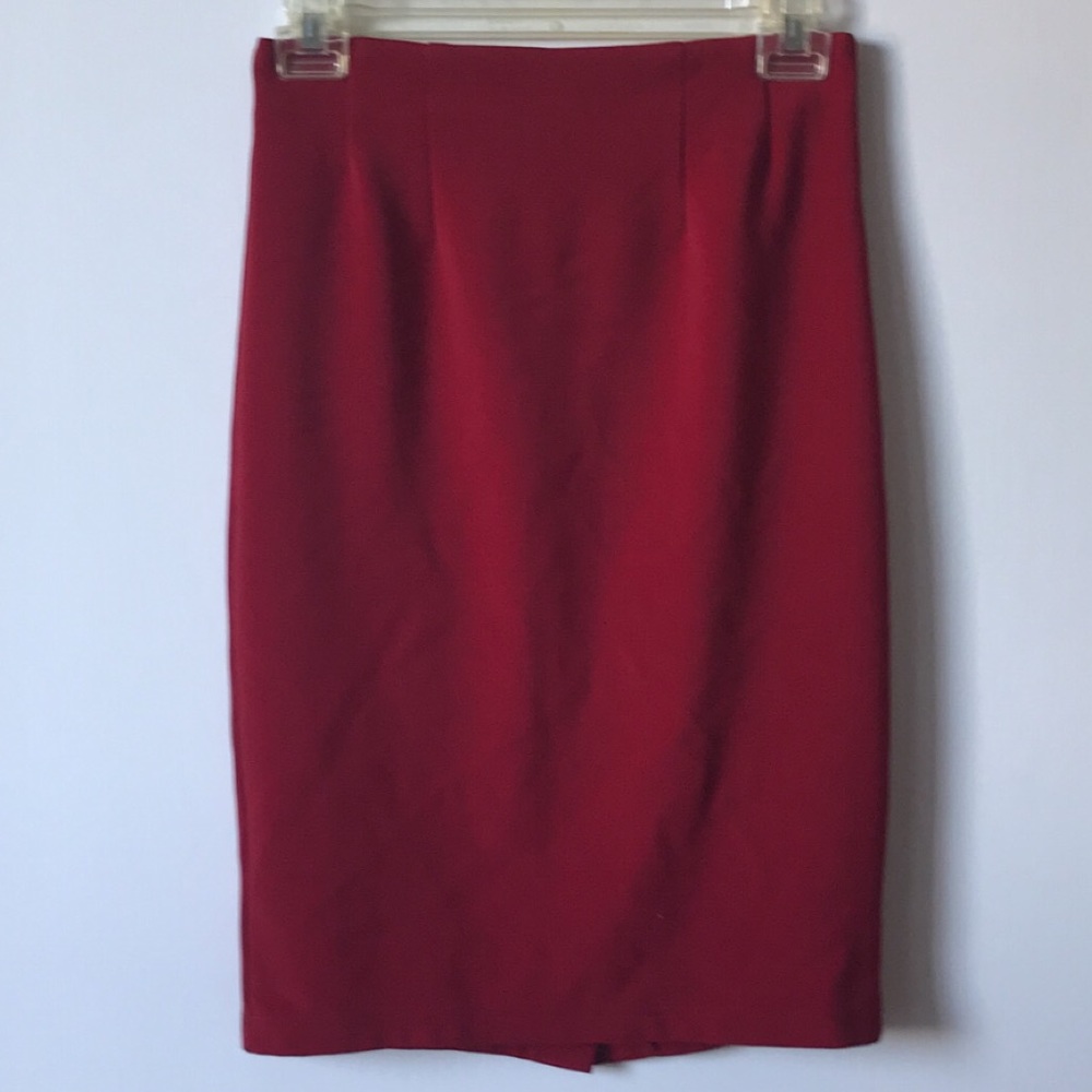 Forever 21 high waisted red skirt